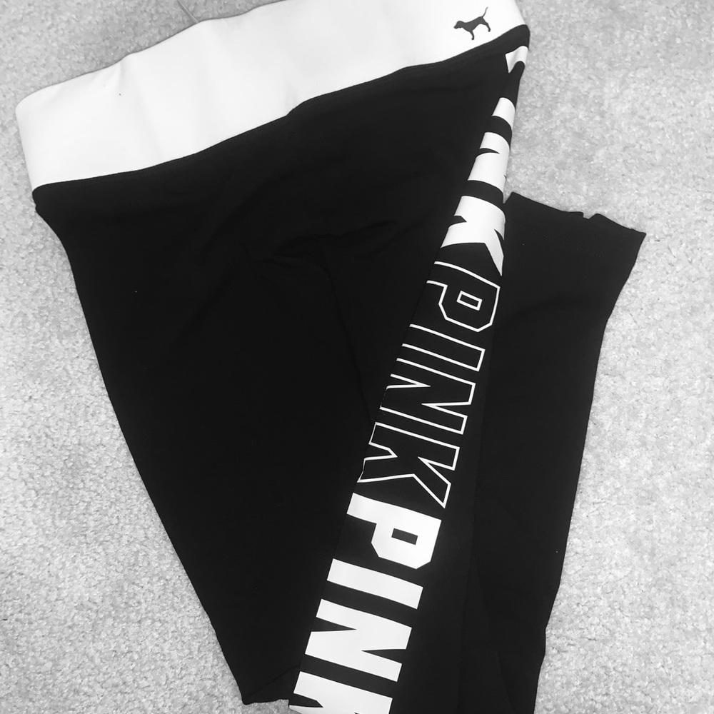 NWT PINK Logo Leggings - Picture 4 of 4